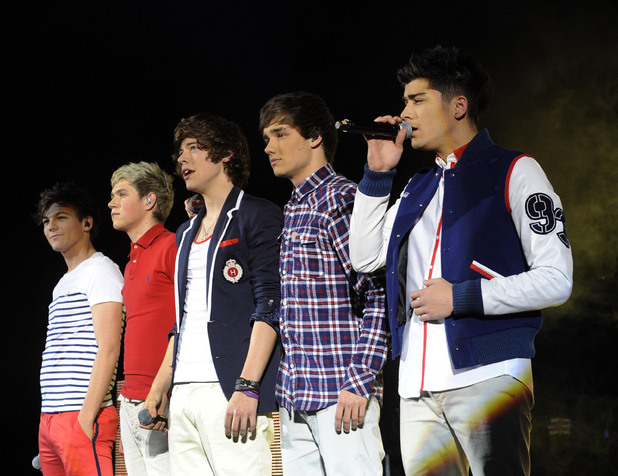 British Single: One Direction perform at the HMV Hammersmith Apollo, London