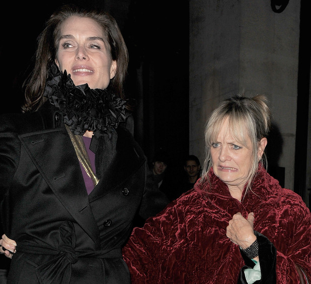 Brooke Shields and Twiggy