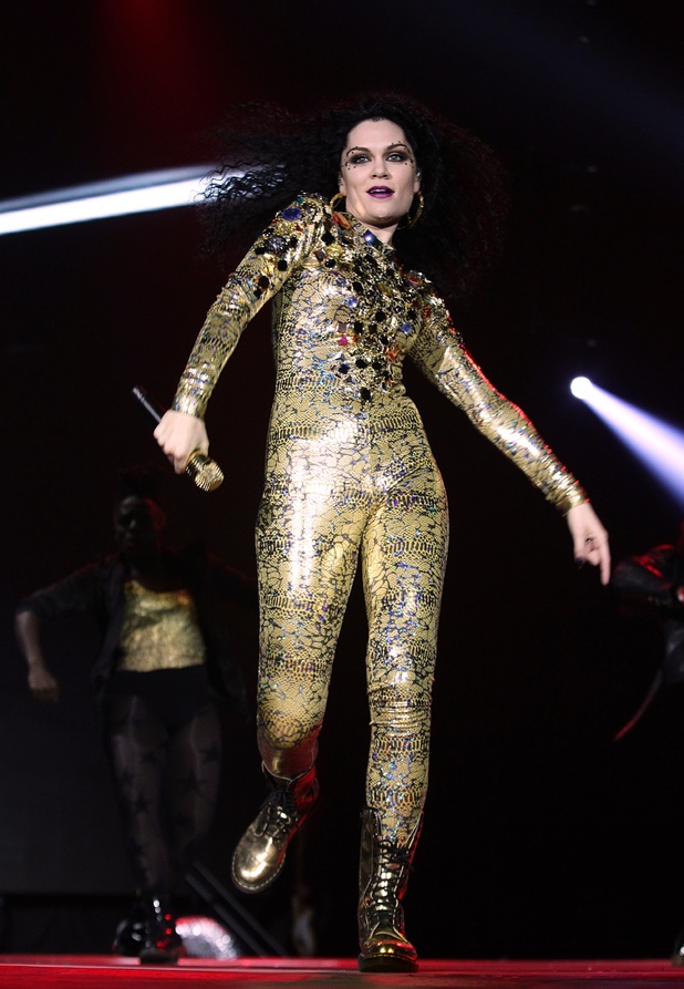 British Breakthrough Act: Jessie J on stage during the 2011 Capital FM Jingle Bell Ball at the O2 Arena, London