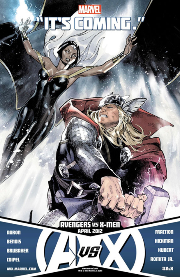 Avengers vs X-Men Spider-Man Iceman Thor Storm