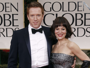 Homeland's Damian Lewis poses with his wife, Harry Potter star Helen McCrory
