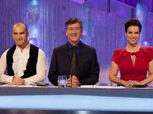Judges Louie Spence, Robin Cousins and Katarina Witt