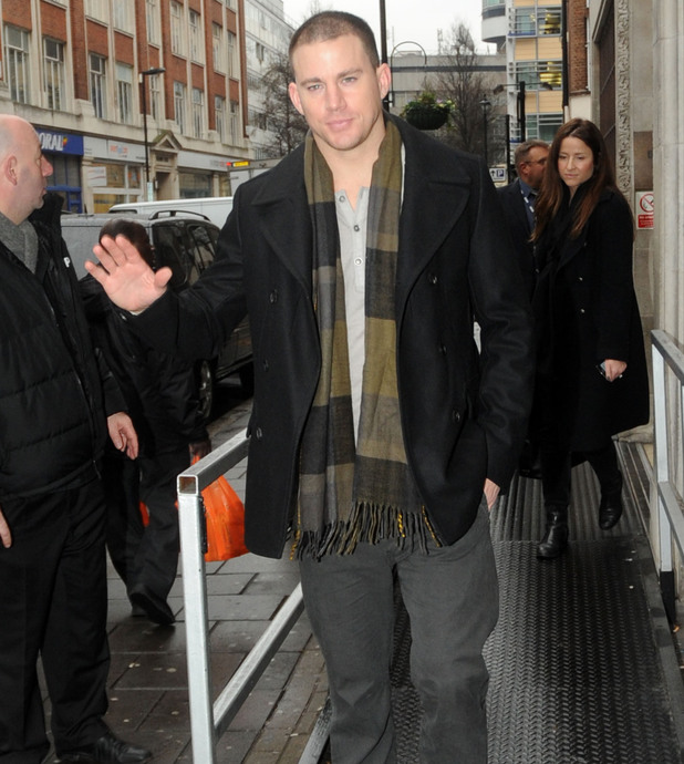 Channing Tatum
outside the the BBC Radio 1 studios
London