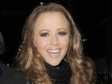 Kimberley Walsh leaving the Theatre Royal having performed in 'Shrek:The Musical'.
London