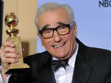 Martin Scorsese with the 'Best Director Of A Motion Picture' award for Hugo