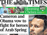 The Times
Ryan Giggs U.K. Newspaper covers
The day after MP John Hemming used his parliamentary privilege - which allows members to speak freely in the Commons - to name Manchester United player Ryan Giggs as the footballer at the centre of the Twitter injunction row, several U.K.