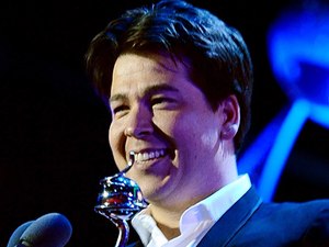 Michael McIntyre collects the Most Popluar Entertainment programme award for Michael McIntyre's Comedy Roadshow during the 2012 NTA Awards