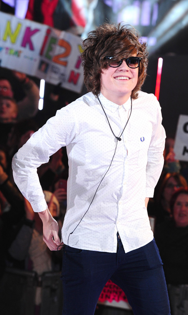 Frankie Cocozza is the runner up during the Celebrity Big Brother Final