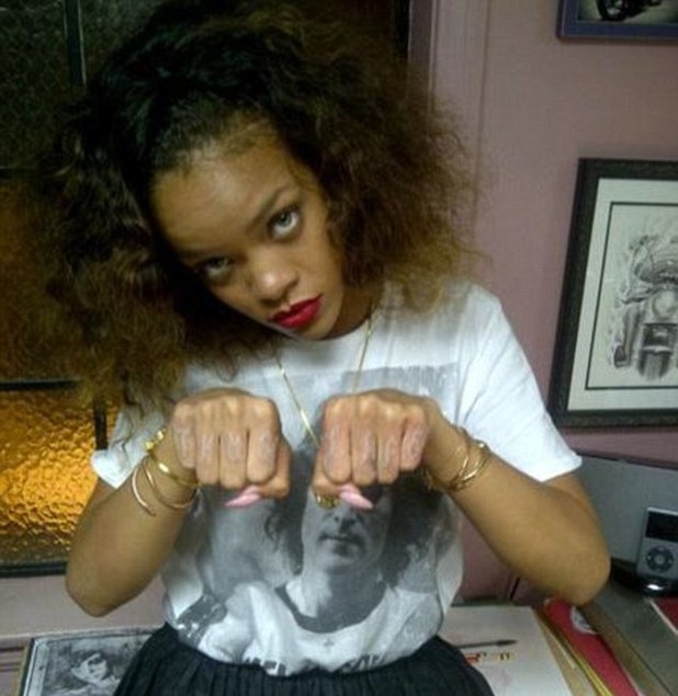 Rihanna has responded to criticism about her new tattoo