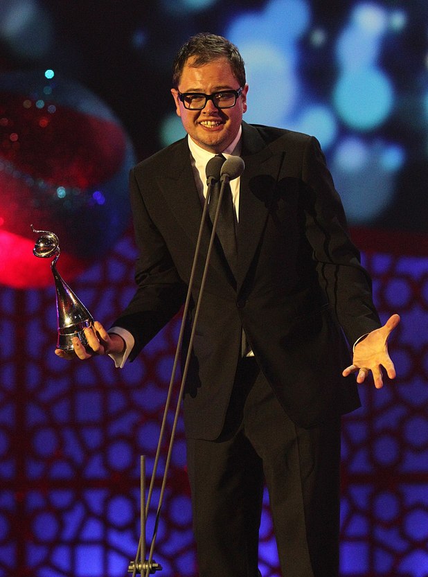 Alan Carr with the award for Best Talk Show on stage during the 2012 NTA Awards