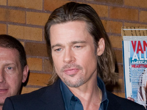 Brad Pitt
greeting his fans outside "The Daily Show" studios in Manhattan
New York City