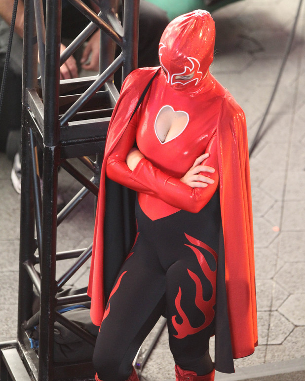 Olivia Wilde in a superhero costume