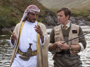  Amr Waked (Sheikh) & Ewan McGregor (Fred Jones) in 'Salmon Fishing In The Yemen'