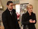 Adam holds back the tears as he prepares to head to the funeral