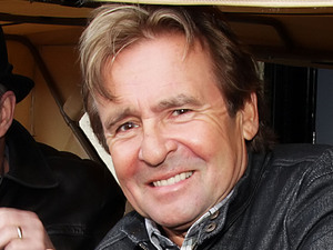 Davy Jones of The Monkees at a photocall with the Monkeymobile at Manchester O2 Apollo Theatre, May 2011