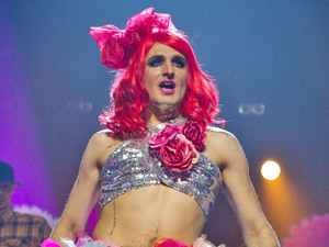 Patrick Monahan performs to Rhianna 'Only Girl in the World'.