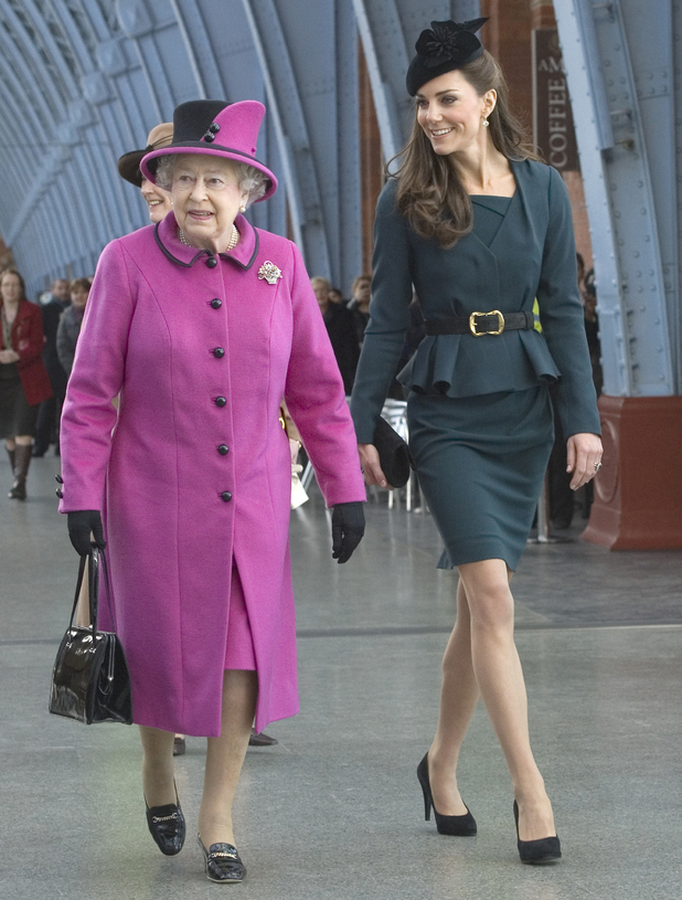 The Duchess of Cambridge and the Queen