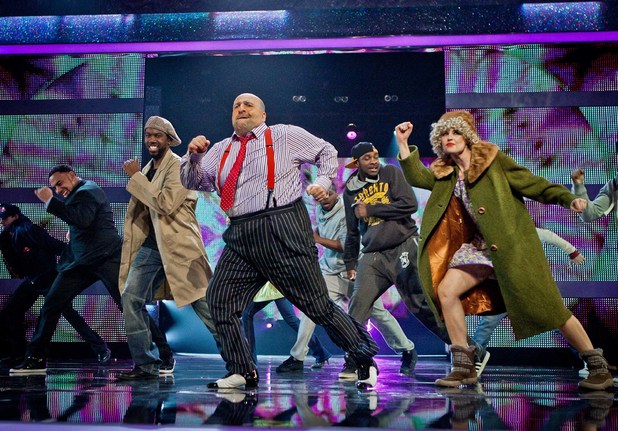 Omid Djalili performs to Public Enemy 