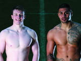 Widnes Paddy Flynn and Frank Winterstein bare all for Sport Relief