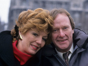 Rula Lenska as Isabel and Dennis Waterman as Thomas in 'Stay Lucky'