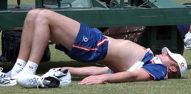 Freddie on ground