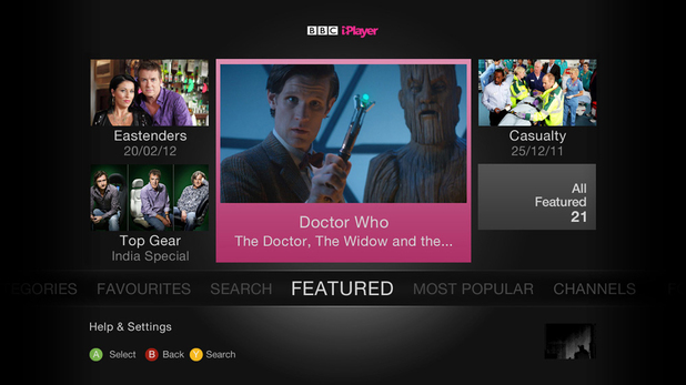 BBC iPlayer on the Xbox 360