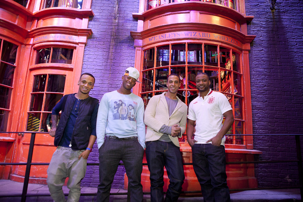 JLS take the Warner Brothers studio tour