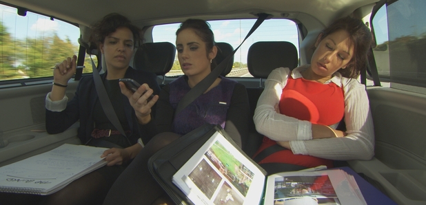 Maria falls asleep while the other girls discuss what product to choose on The Apprentice S08E02