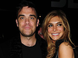 Robbie Williams and wife Ayda Field
arrive at the Opera House Manchester to watch the Pantomime 'Pantos on Strike' featuring Robbie's best friend Jonathan Wicks.
Manchester, England - 16.11.10
Mandatory Credit: Steve Searle/WENN.com