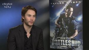 Taylor Kitsch and director Peter Berg chat Rihanna and Battleship