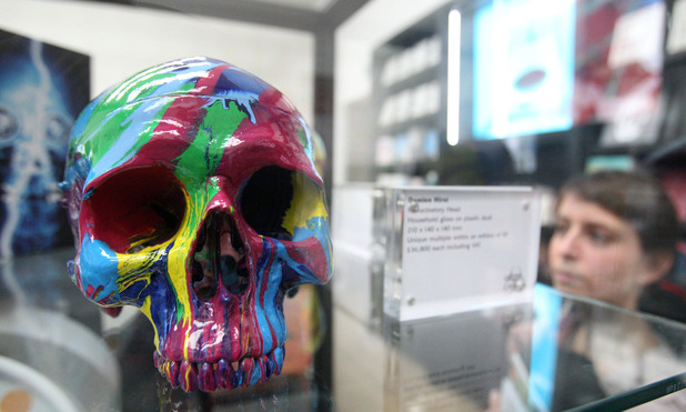 Damien Hirst replica plastic skulls for sale at £36,800