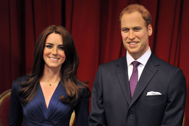 WAXWORKS Madame Tussauds London reveals the new wax figures of Prince William and Kate Middleton aka Catherine, Duchess of Cambridge