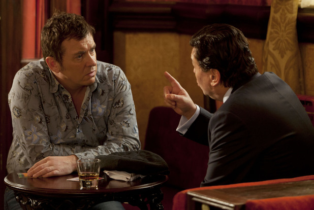 Alfie offers Derek the money he owes him.