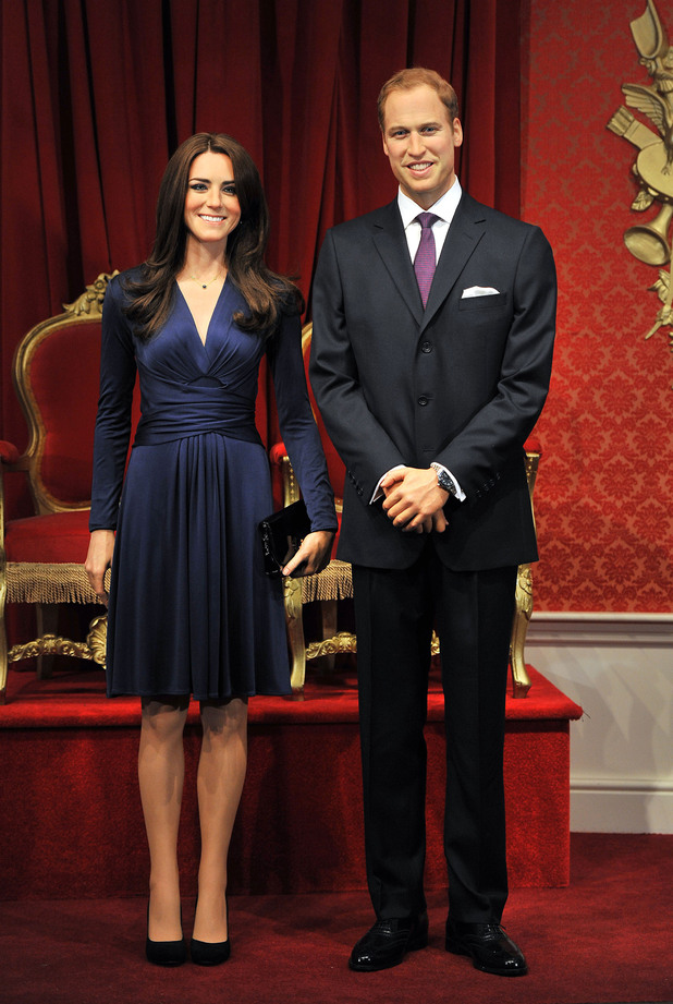 WAXWORKS Madame Tussauds London reveals the new wax figures of Prince William and Kate Middleton aka Catherine, Duchess of Cambridge