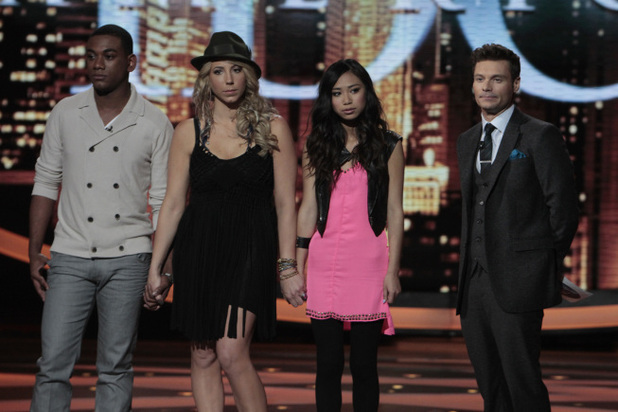 American Idol:  Josh Ledet, Elise Testone and Jessica Sanchez