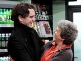 Val is shocked when Eddie arrives to see her.