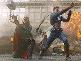 Thor and Captain America battle in The Avengers