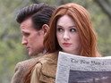 Matt Smith and Karen Gillan filming Doctor Who in Central Park, New York.