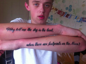 Melody Hossaini's Apprentice tattoo