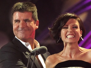Danii Minogue and Simon Cowell