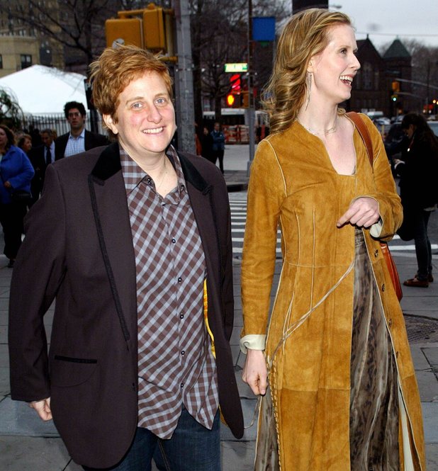 Cynthia Nixon and Christine Marinoni