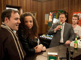 Terry and Tommy celebrate their partnership in work with a drink at the Rovers, when Kirsty steps in and tells them they might have spoken too soon