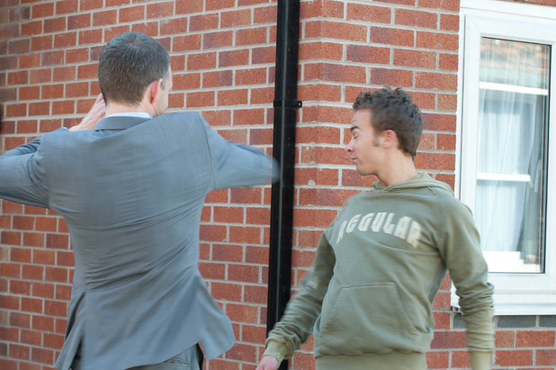 Nick punches David