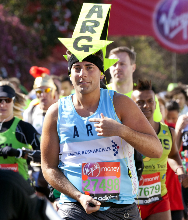James Argent, TOWIE, London marathon