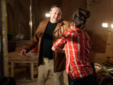 Terry finds Tina at the bar and realises she is trying to interfere with his plan