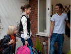 Kylie returns home to the street