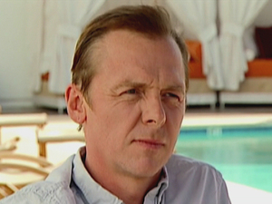 Simon Pegg is interviewed by 'Daybreak' in America