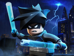 Exclusive character render of Nightwing from LEGO Batman 2: DC Super Heroes.