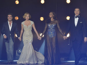 Britain's Got Talent Final: The Judges : Simon Cowell, Amanda Holden, Alesha Dixon and David Walliams