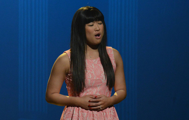 GLEE: Tina (Jenna Ushkowitz) bumps her head and sees herself as Rachel in the first hour of a special two-hour "Props/Nationals" episode of GLEE airing Tuesday, May 15 (8:00-10:00 PM ET/PT) on FOX.